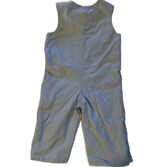 StellyBelly Infant Boy's Gingham Embroidered Nativity Longall 3 mo 100% Cotton - Picture 5 of 5